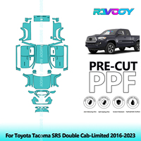 Car Precut PPF Paint Protection Film Full Vehicle For Toyota Tacoma SR5 Double Cab-Limited 2016-2023