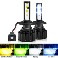 Faro delantero LED para coche, Bombilla H7 de 20000LM, 3570 CSP, H4, 6000K, HB3, HB4, 9005, 9006, H8, H11, H9, 12V, 3000K, blanco, azul, 50W