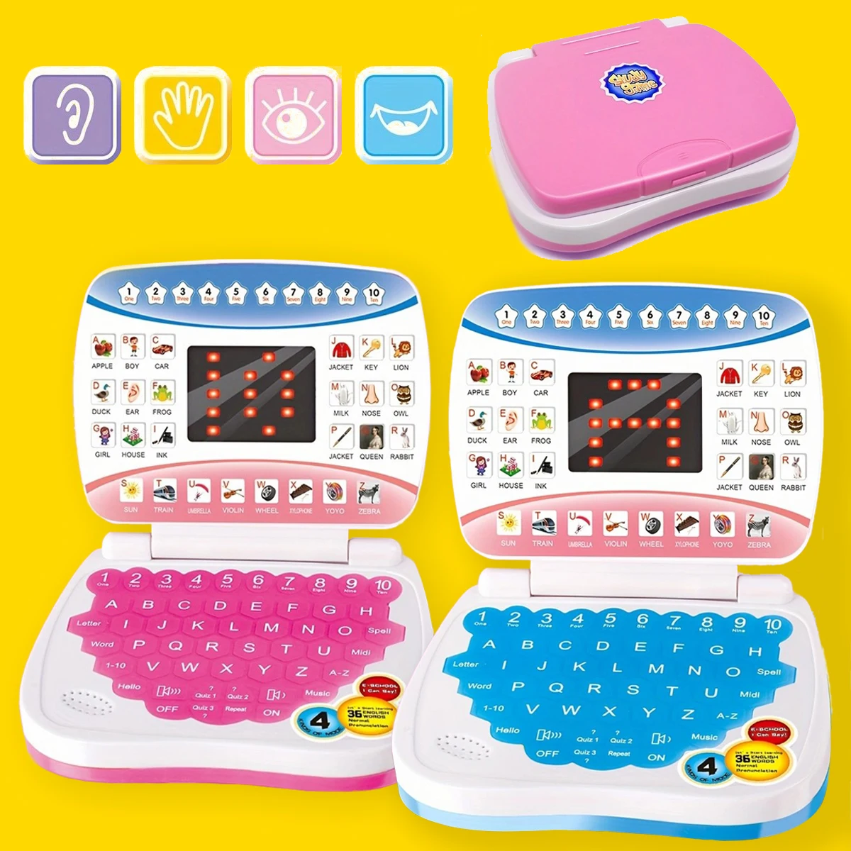 Children's puzzle early education learning machine, with functions such as letter, number, and music learning, gift (no battery)