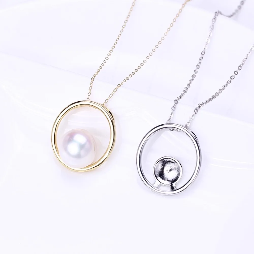 5pcs Pendant Clasp Bail Connector Copper Plated 18K Gold Pendant Settings Jewelry Findings Parts Fittings Connection Accessories