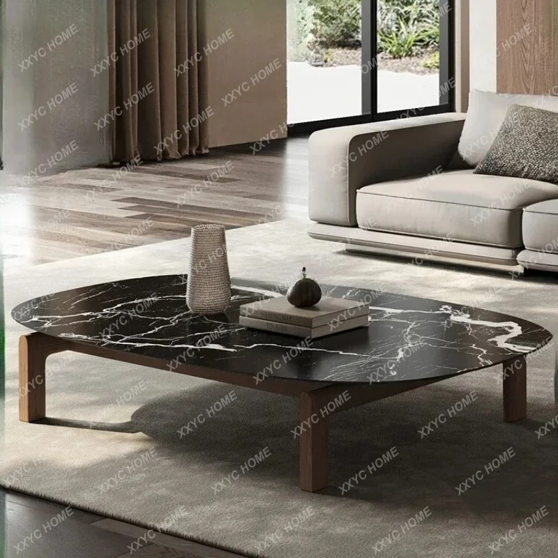 XX Slate living room black walnut home simple small apartment tea table