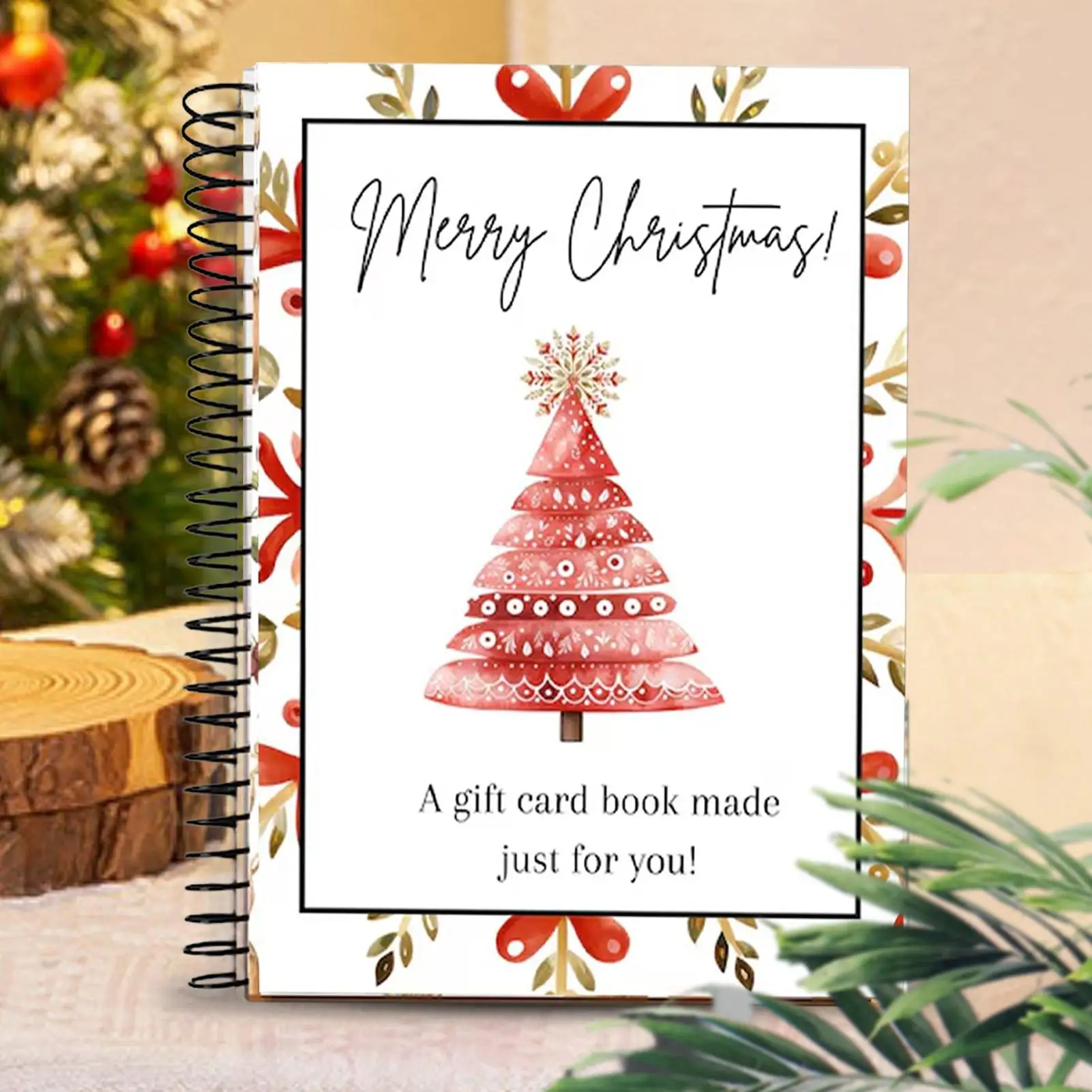 Weihnachtskarten-Buchhalter-Organizer Festliches Aufbewahrungsalbum für Weihnachtsgeschenke, Feiern, Schule, Zuhause, Familien-Andenken, Sammelalbum – Detail 5