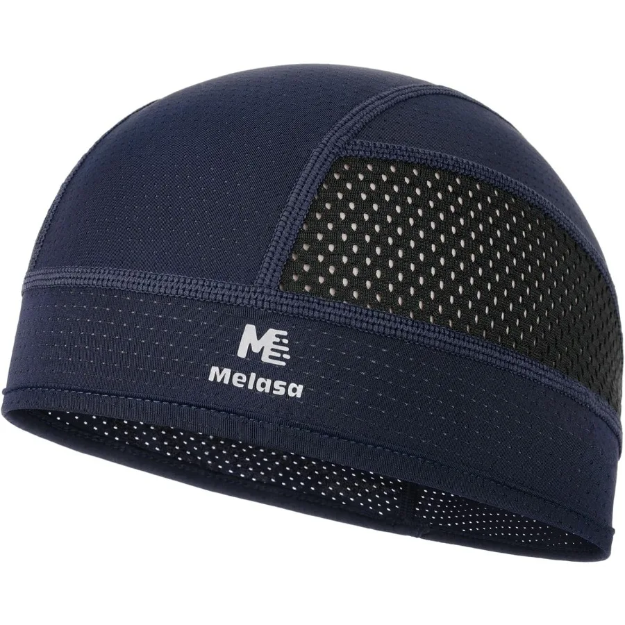 قبعات جمجمة تبريد من ميلاسا، بطانة خوذة شبكية خفيفة الوزن تحت خوذة ركوب الدراجات النارية، قبعة صلبة، بطانة عرق للرجال والنساء