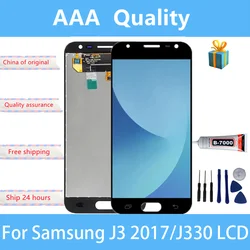 Tested 5.0 Display For Samsung J3 2017 J330 J330FN SM-J330FN J330DS LCD Display Touch Screen Digitizer Assembly