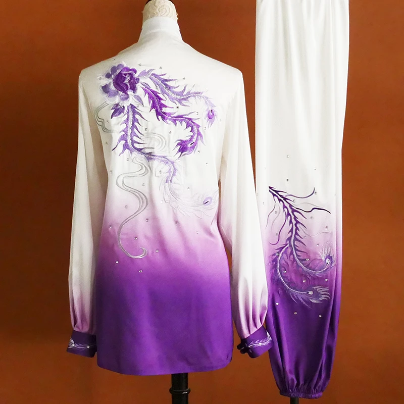 Custom Martial Arts Uniform Embroidered Tai Chi Suit Premium Kung Fu Uniform for Competitions Performances and Daily Wear