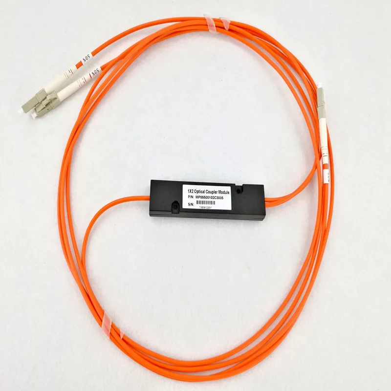 850/1300nm  50/50 Coupling Ratio LC/PC 1x2 FBT Coupler 1*2 FBT Multimode Fiber Optic Splitter