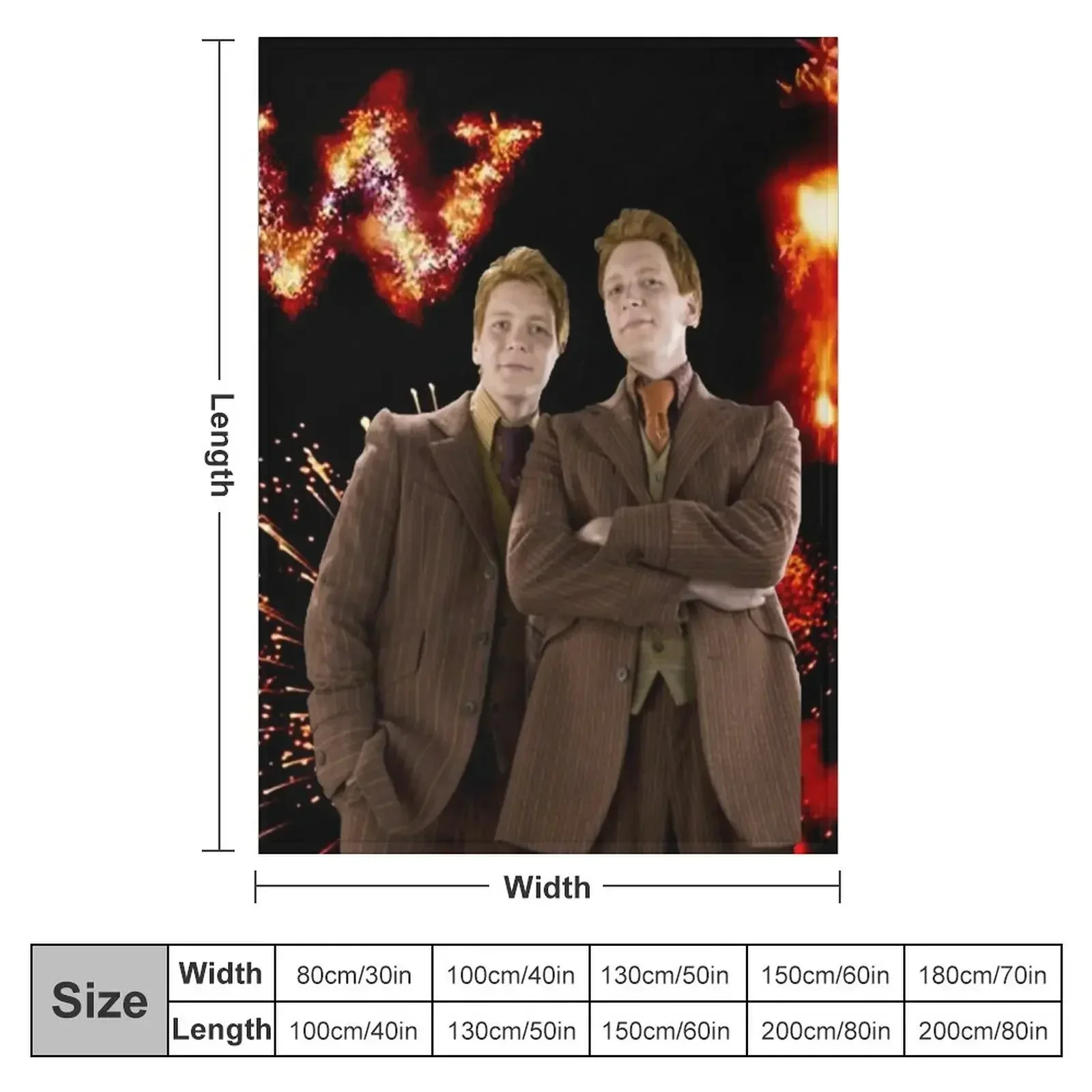 Fred and George Weasley Throw Blanket Sofas Blankets Sofas Of Decoration Blankets