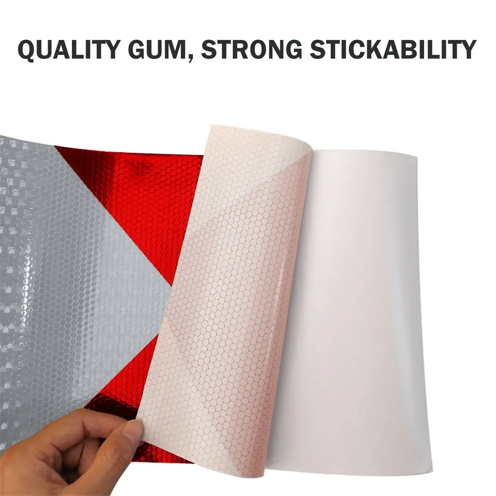 Outdoor Car Sticker Parts Safety 5CM*300CM Accessories Adhesive Tape Hazard Caution High Visibility Reflective Warning