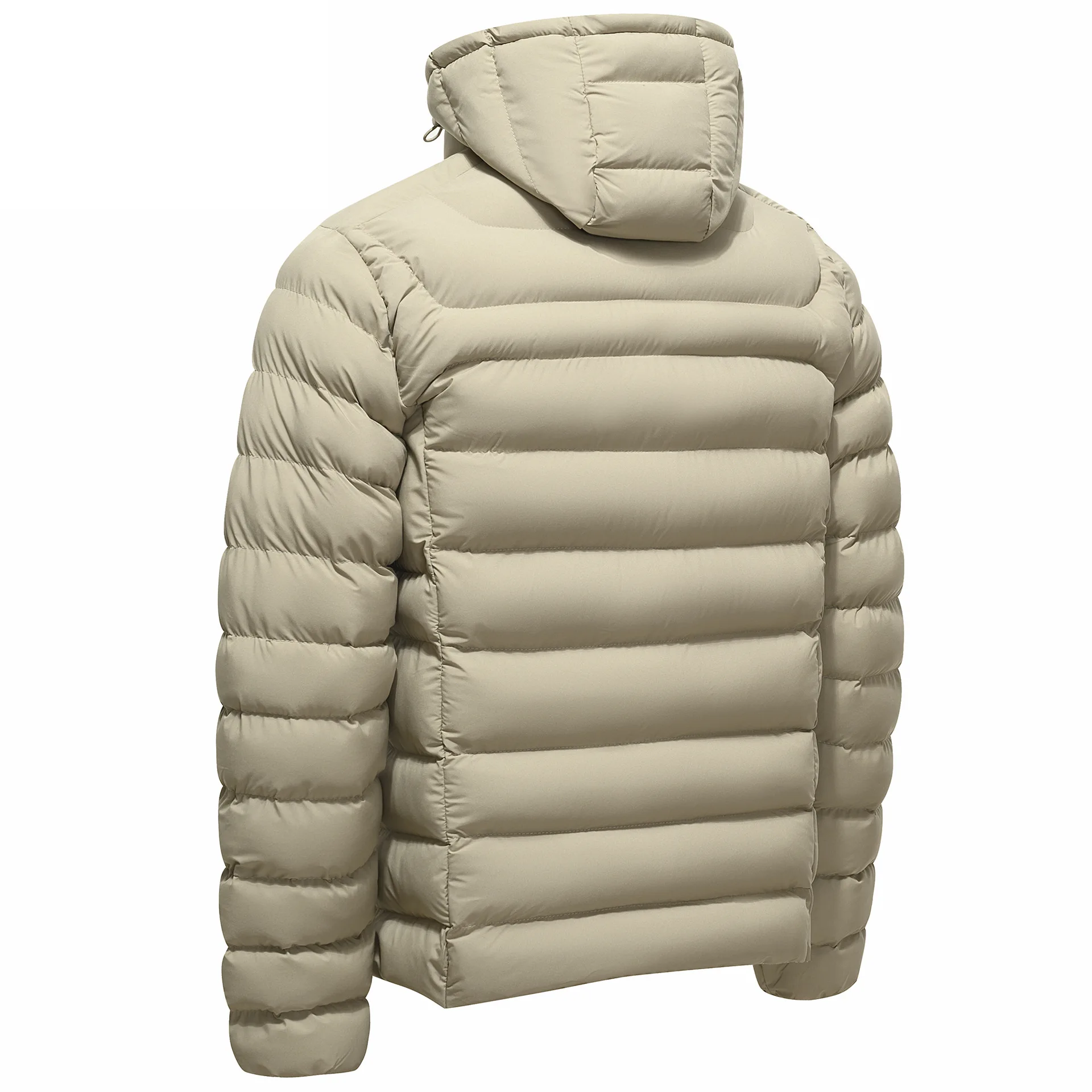 New Fashion Men Hooded Lightweight Parkas Multi Grid Casual Down Jackets Male Slim Fit Warm Coats Trendy Winter Parkas Size 4XL