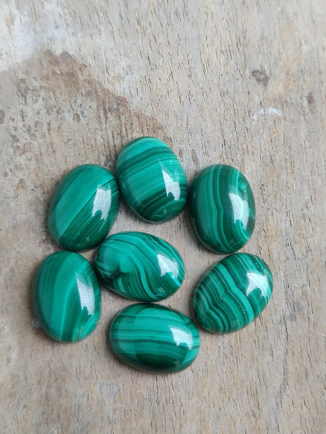 Wholesale 2ps/lot Natural Malachite Bead 8x10mm 10x14mm 12x16mm 13x18mm 15x20mm,30x40mm Oval Gemstone Cabochon Ring Face