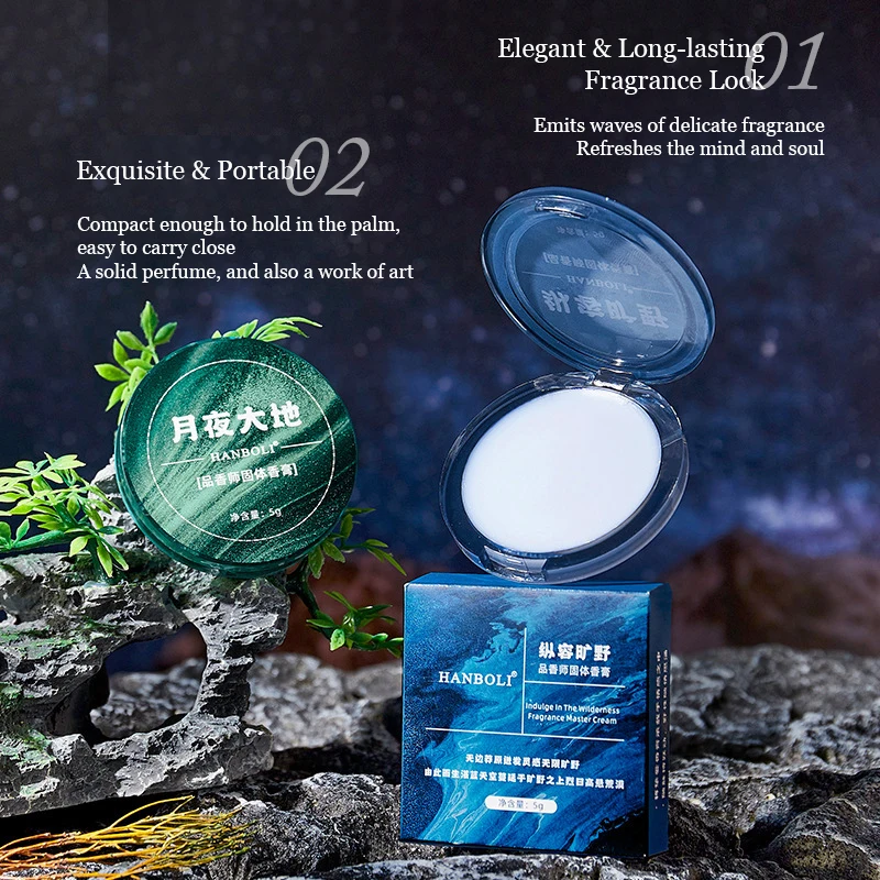 Refreshing and long-lasting solid cologne for men, long-lasting vanilla scent, portable solid cologne, ideal gift for boyfriend