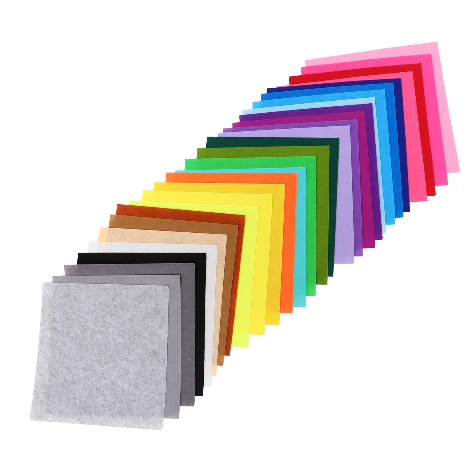 

28Pcs Nonwoven Fibric Sheet DIY 30x30cm 28 Colors Craft Fabric for Handicraft Making Easy to Cut Glue Sew Staple Paint