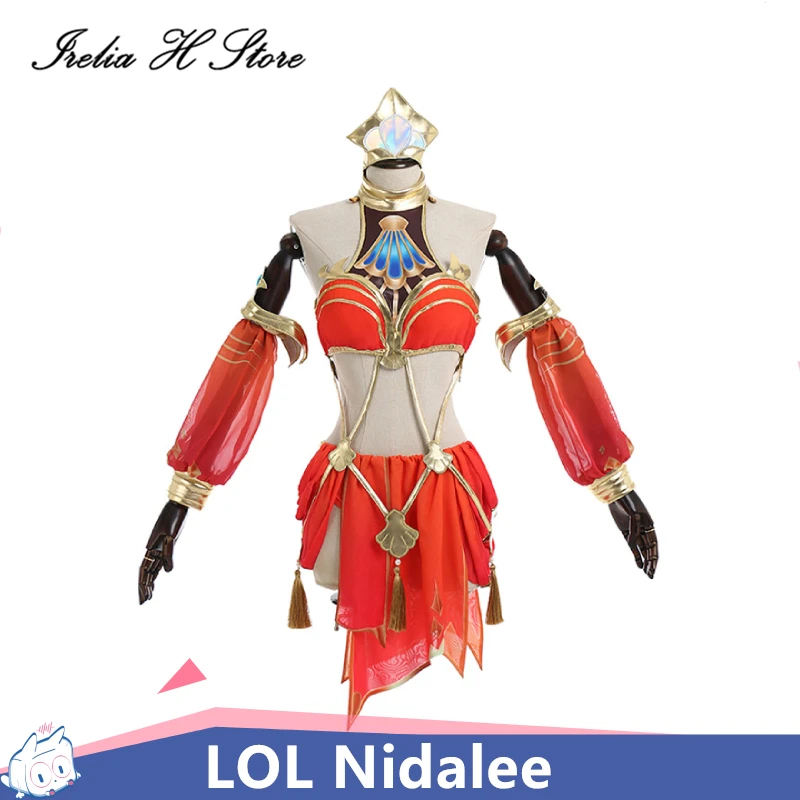 

Irelia H Store LOL Cosplays Ocean Song Nidalee Swimsuit Cosplay Costume the Bestial Huntress Nidalee bikini Halloween Costumes