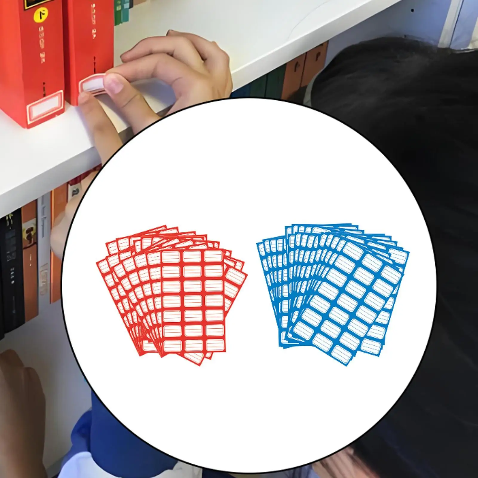 

50 Pieces Tag Stickers Rectangular Multi-use Plain Sticker Labels Label for Stationery Pricing Office Package Home