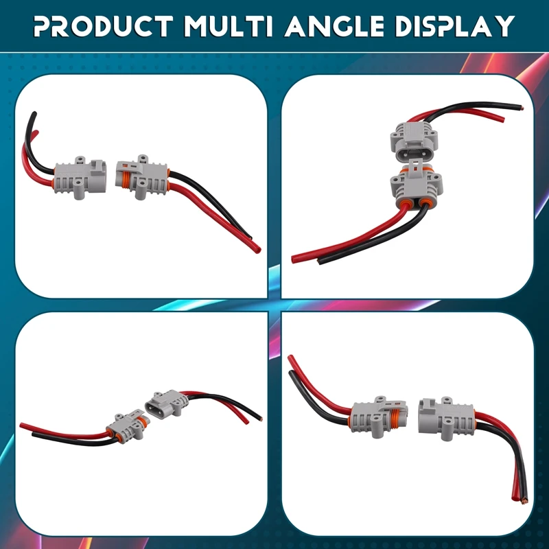 50A ذكر موصل سالب تيار عالي مقاوم للماء وقوف السيارات تكييف الهواء قابس طاقة 10 موصل لرسو السفن مربع