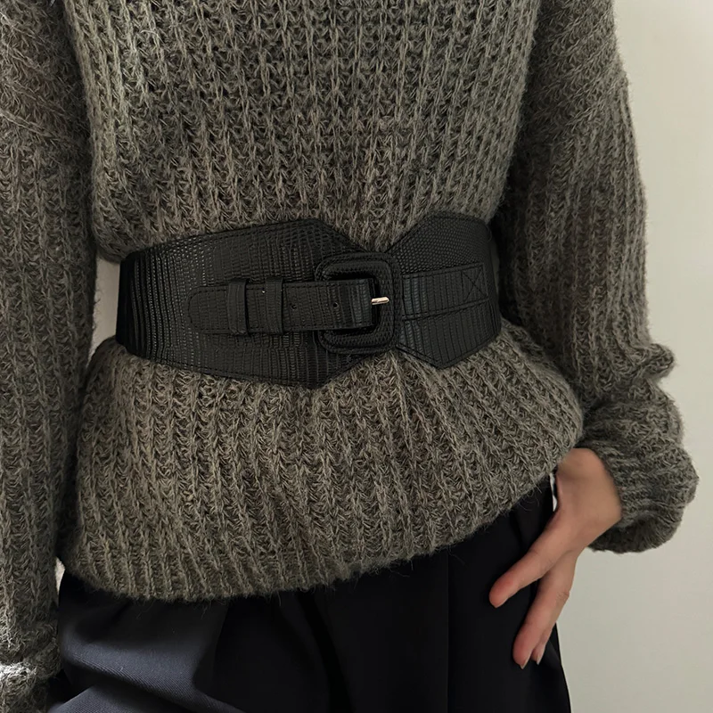 حزام مشد عريض من الجلد هو الإكسسوار المثالي/حزام خصر جلدي للنساء/حزام خصر عريض/هدية لصديقتك