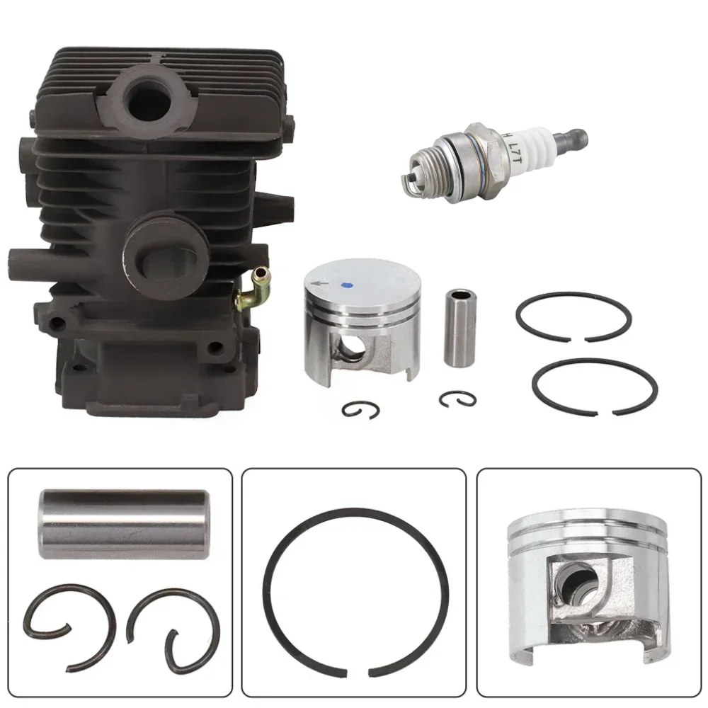 37mm Cylinder Piston Kit For Stihl MS192T MS192TC Piston Kit 020 1137 1201 1203 Piston Rings Assembly Durable