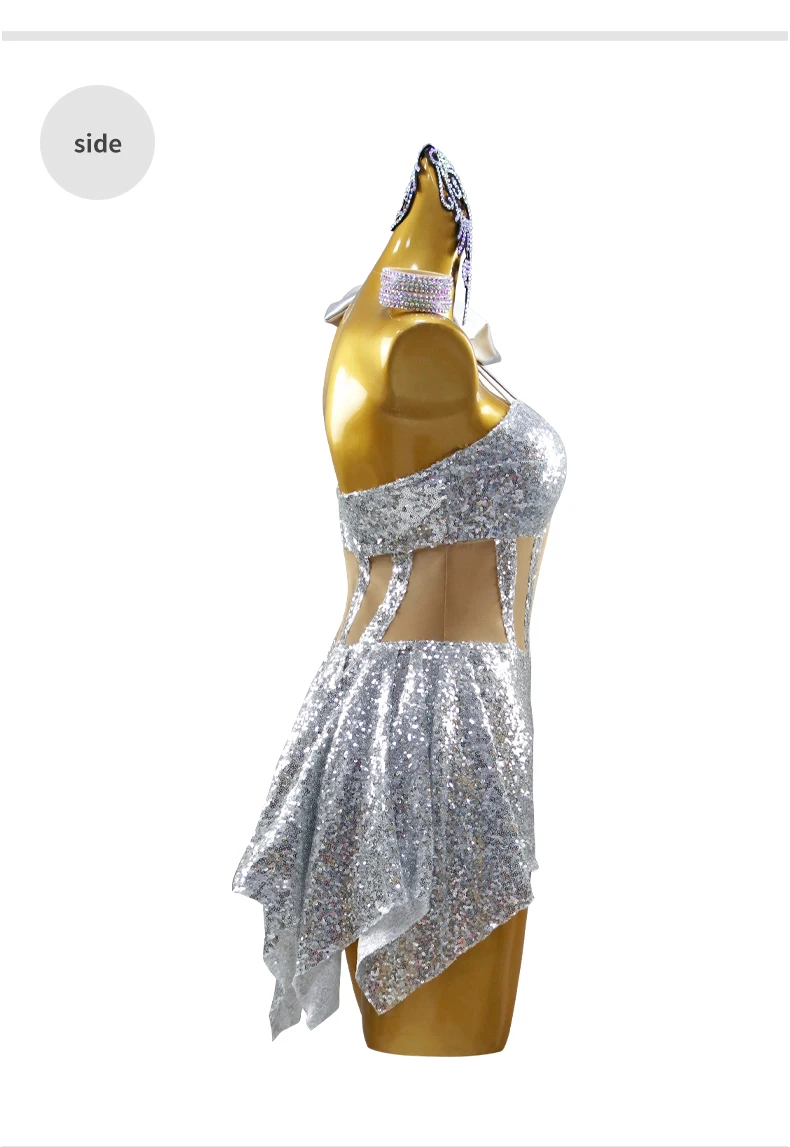 Kostüm für Mädchen 2026 Lateinamerikanisches Tanzkleid Damen-Wettbewerbskleidung Koreanische Partykleidung Eleganter Sport- und Ballsaalanzug – Detail 9