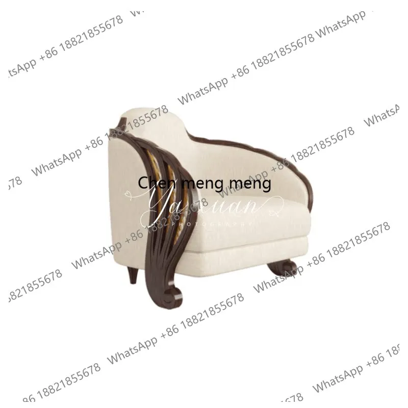 

American style, single sofa, living room leisure, bedroom, sofa Nordic retro single chair