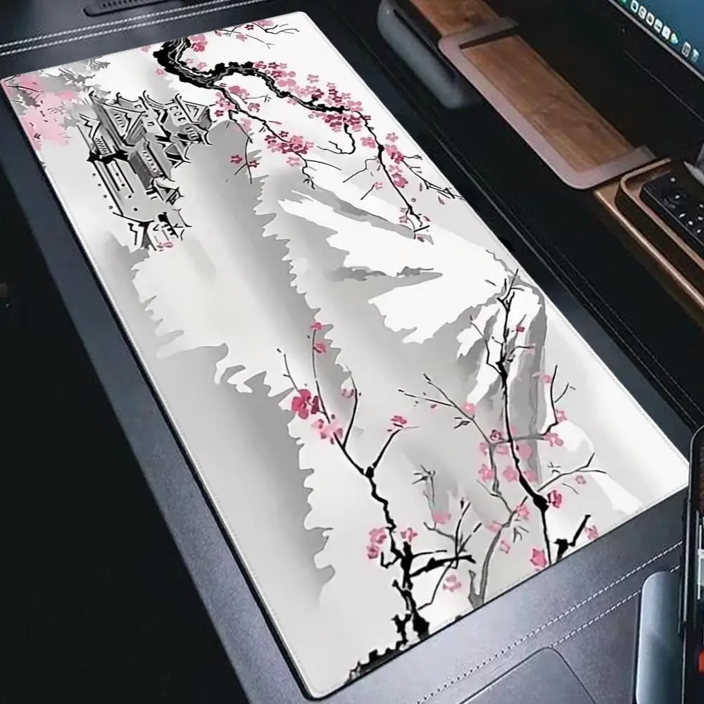 

Коврик для мыши вишневого цвета, коврик для мыши, настольный коврик для мыши, милый HD настольный коврик, расширенные коврики для игровой клавиатуры, большой коврик для геймерской мыши XXL 90x40