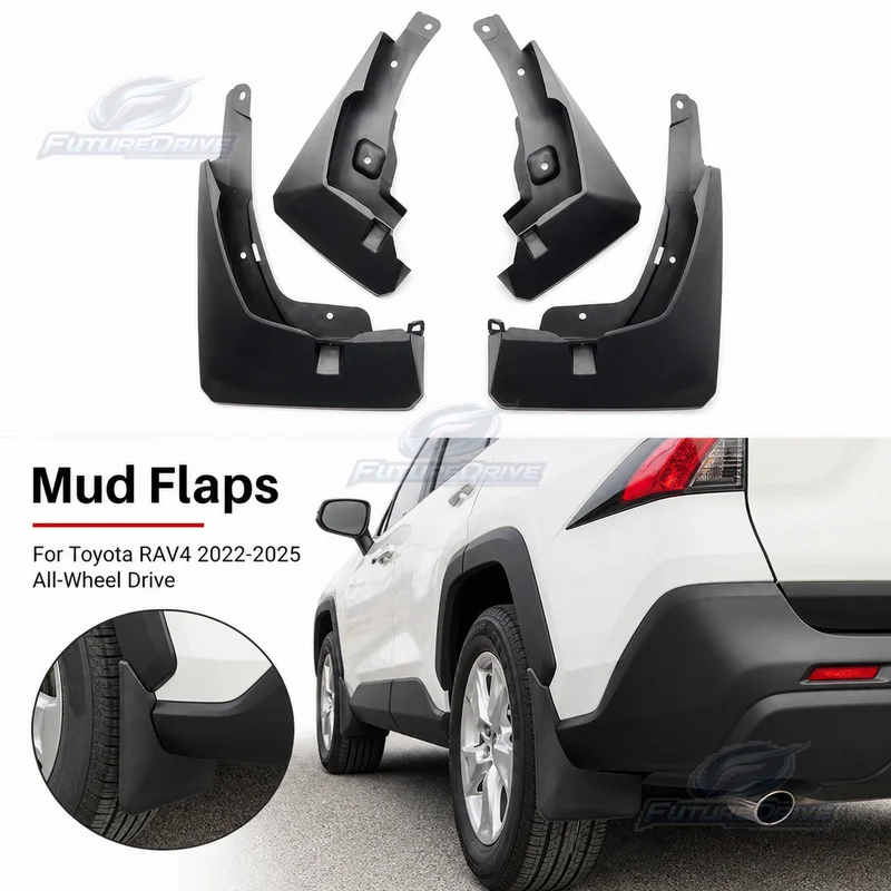 For Toyota RAV4 2022-2025 All-Wheel Drive Mud Flaps, Car Splash Guards, Automotive Accessories, Custom Fit