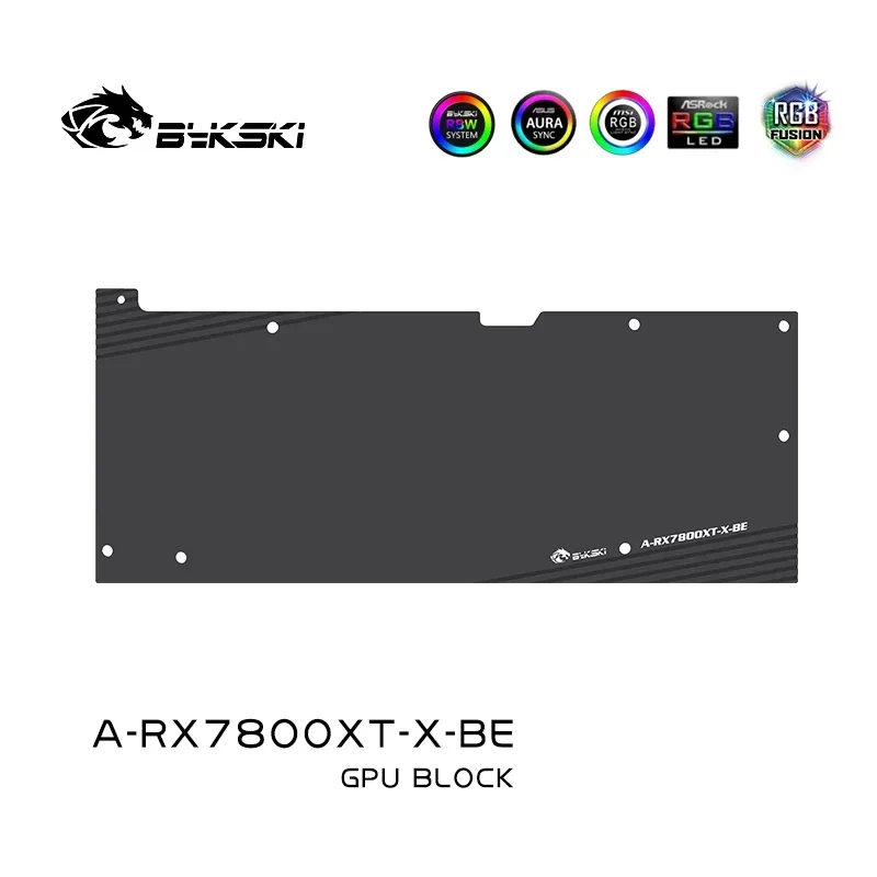 Imagem -04 - Bykski-bloqueio de Gpu de Refrigeração a Água para Amd Radeon Rx7800xt Placa de Vídeo de Edição de Referência Cobertura Completa Radiador de Cobre A-rx7800xt-x