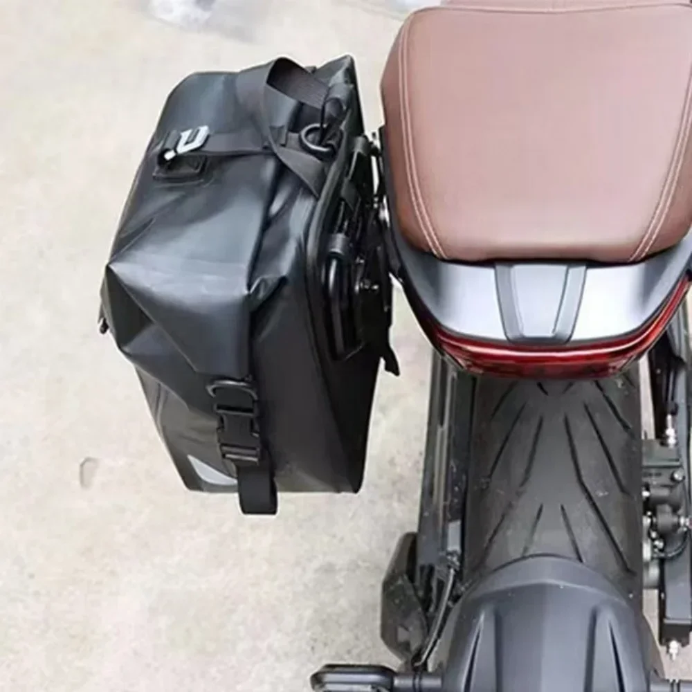 Baru Cocok VOGE 500AC Aksesori Tas Samping Braket Dudukan Braket Tas Sadel untuk Loncin Voge 500AC AC500 500 AC