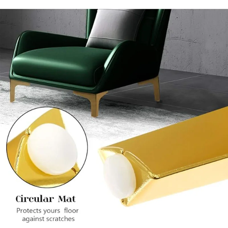 4pcs Modern furniture legs metal gold Black Iron Sofa Feet for Table Bed Chair Desk Dresser Cabinet support Furniture Hardware