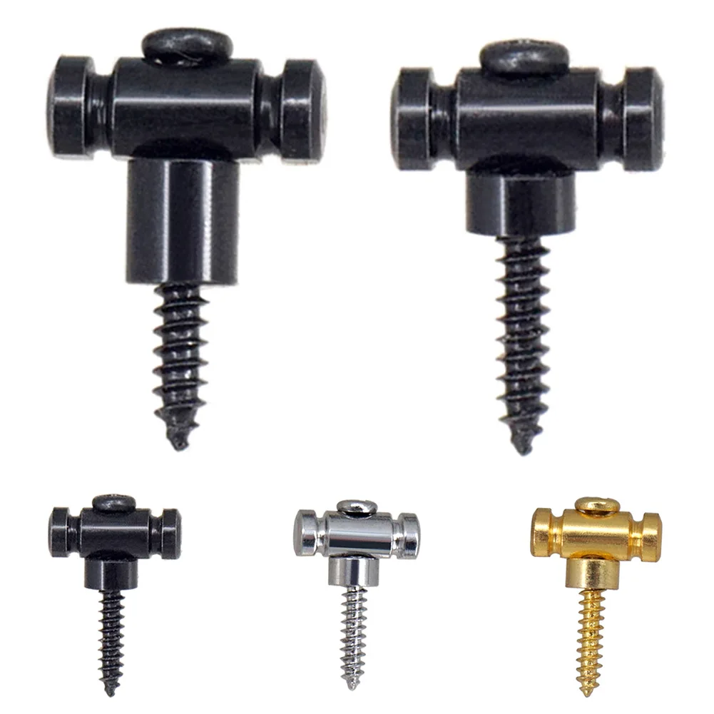 2Pcs Guitar Roller String Retainer With Screws For Electric Guitars Parts Silvery/Black/Gold Guitar Guide Fit-Telecaster