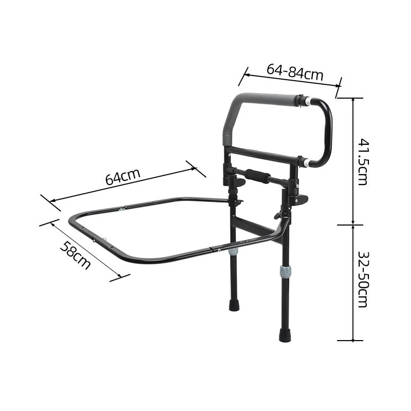 ارتفاع قابل للتعديل سرير قابل للطي درابزين جانبي قابل للطي لكبار السن. #6