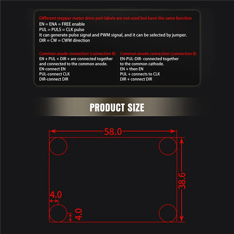 AS60-2X MKS OSC V1.0 Stepper Motor Drive Simple Controller Pulse PWM Signal Generator Module Speed Control 8-24V