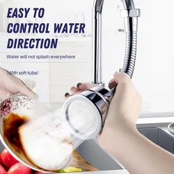 6 Types 360° Swivel Kitchen Faucet Aerator Adjustable 2/3 Mode Sprayer Filter Diffuser Water Saving Nozzle Bath Faucet Connector