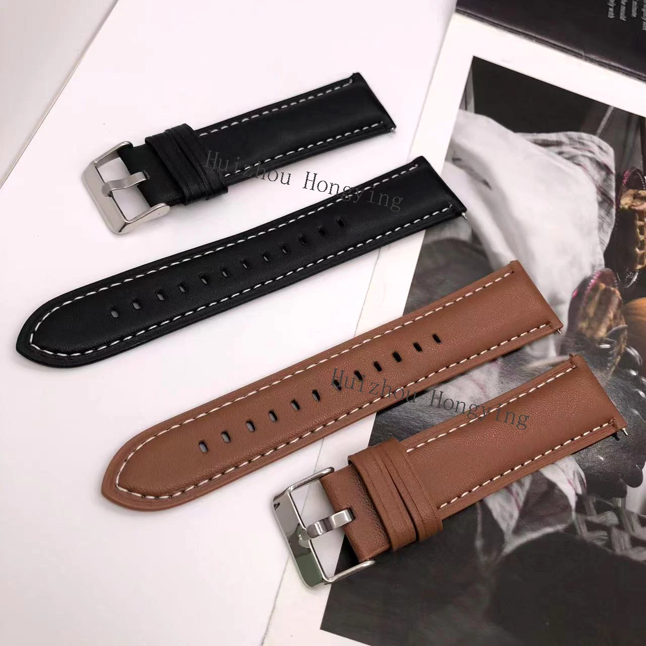 22Mm Pu Leather Str… - image