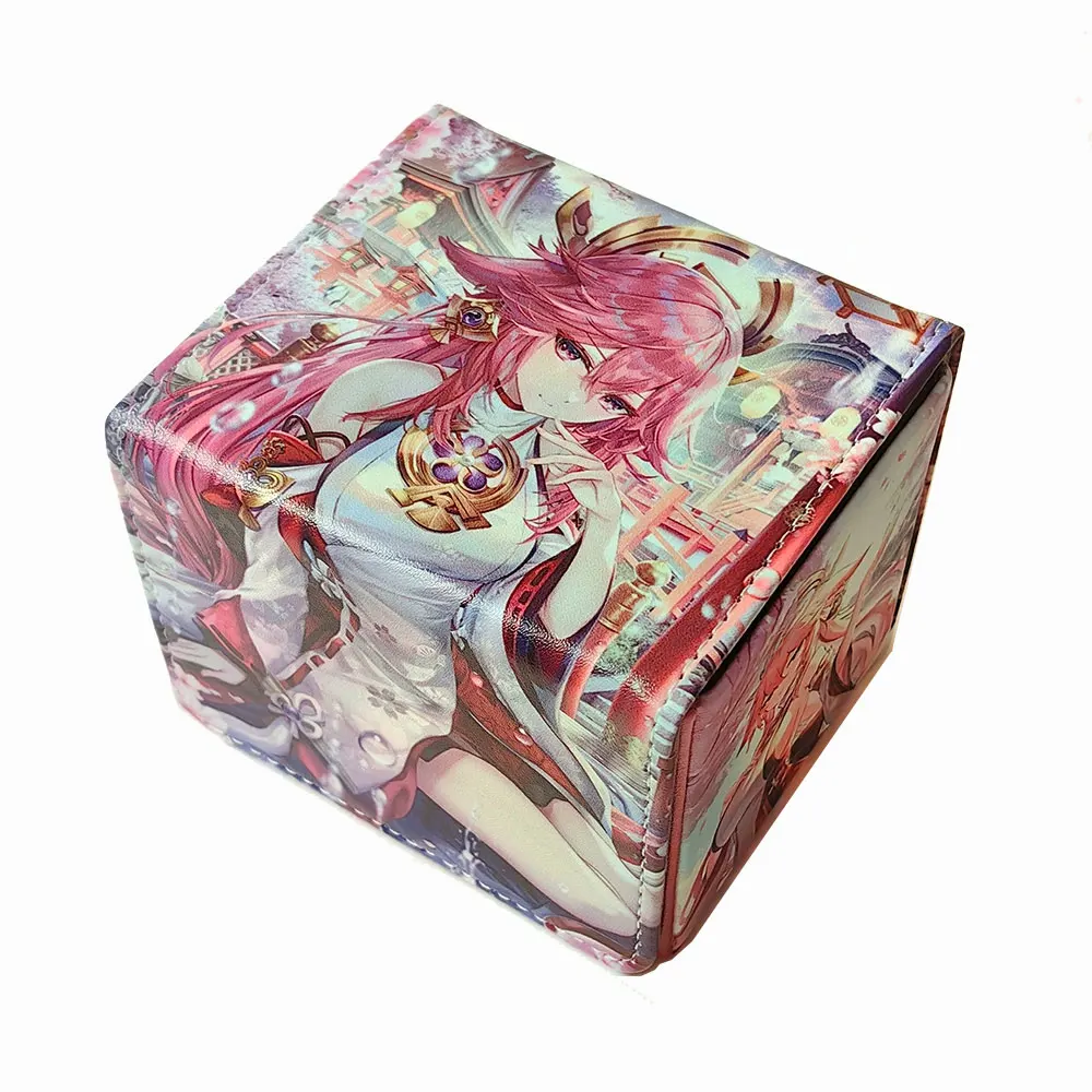 

100 + искусственных коробок, карты, колода, игровая коробка для коллекционных искусств, совместимая с деками YUGIOH MTG Commander