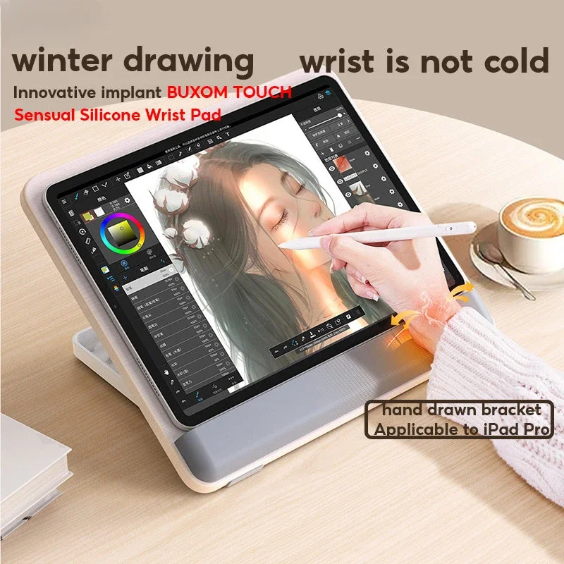 Ipad Painting Stand Wooden Desktop Tablet Hand-painted Board 12.9 Inch Learning Support Tablet Stands Holder Computer