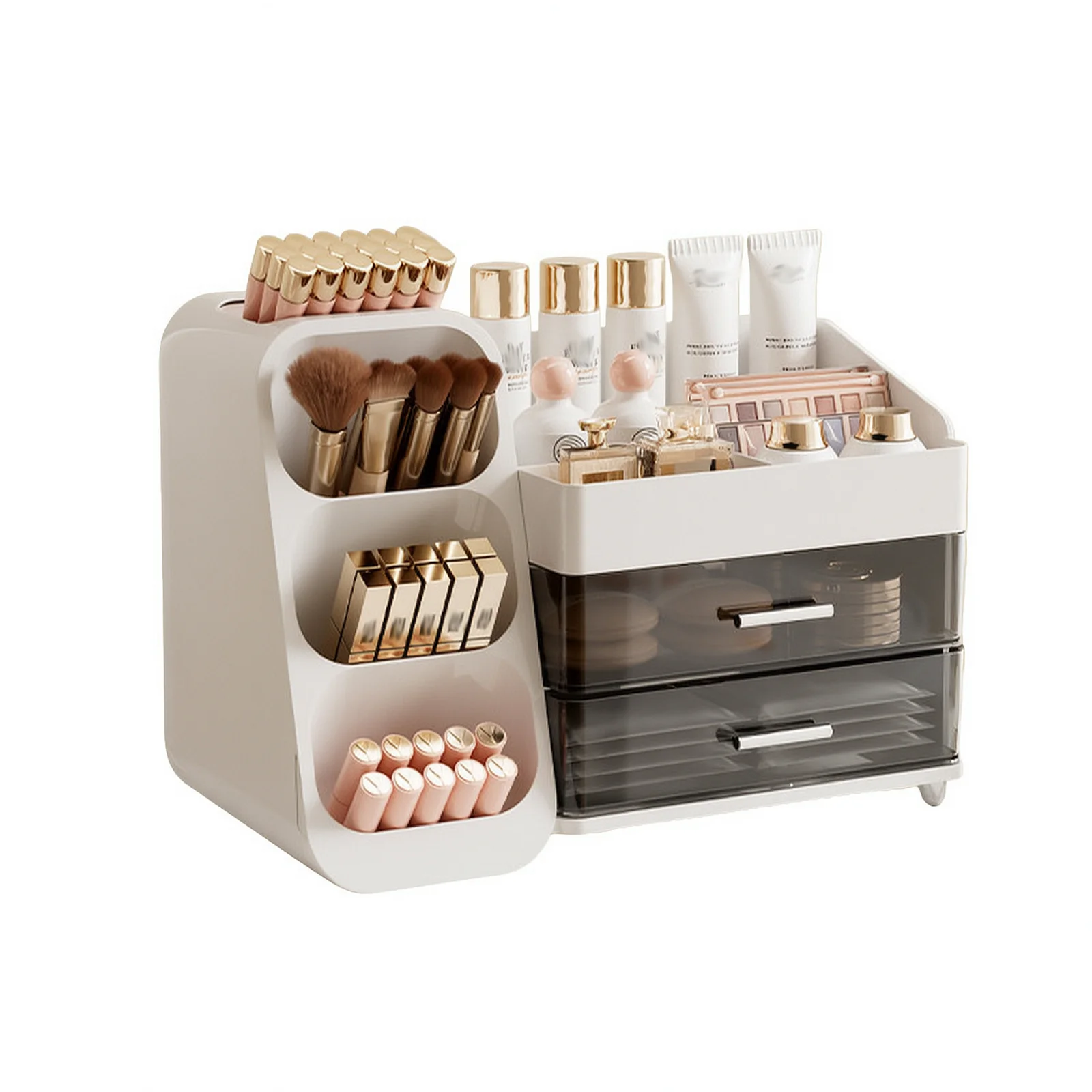 Bathroom Counter Organizer With Drawers Uforu Skincare Organizer Countertop Organized Spaces Storage
