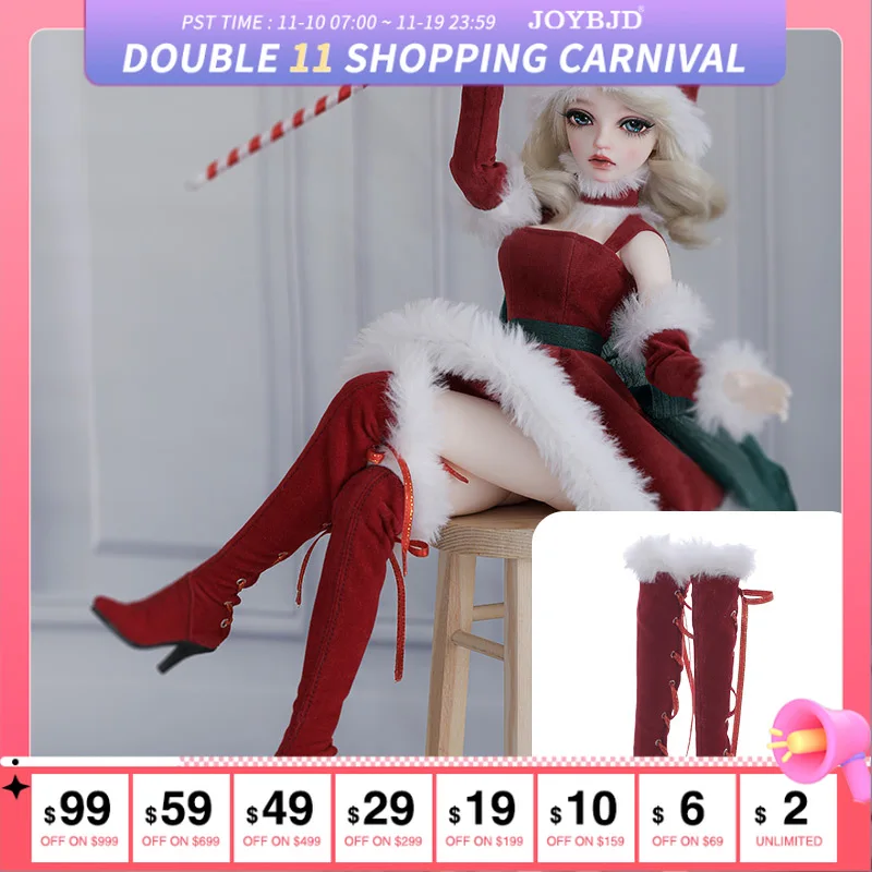 

Shin 1/4 BJD Shoes LDS Cai Girl Clothes MSD Size BJD Shoes Doll Accessories for Female Body Xmas Outfit