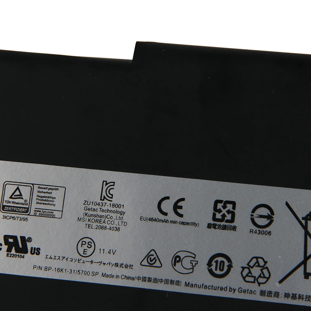 استبدال البطارية BTY-M6K ل MSI MS-16R1 MS-16K2 MS-17B4 MS-16R3 GF63 9SCXR GF75 رقيقة 3RD 8RD سلسلة بطاريات مع أداة #5