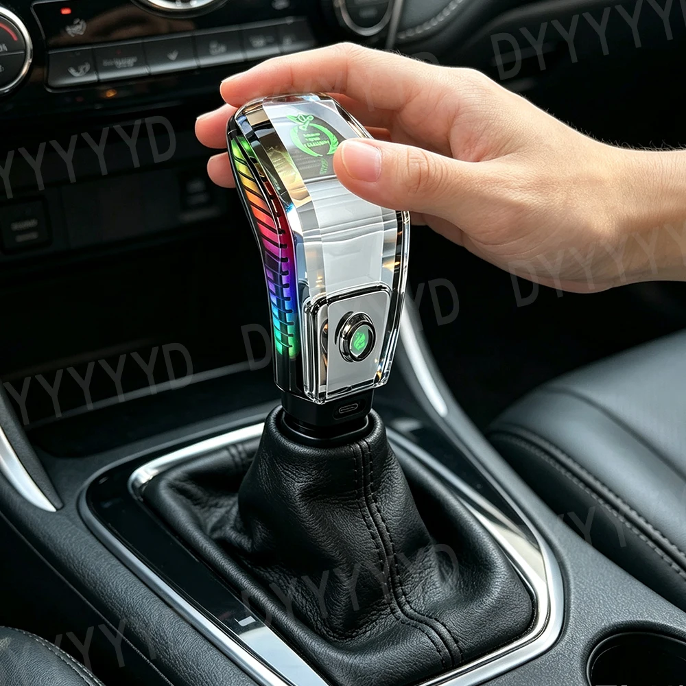 Crystal LED Gear Shift Knob Car Gear Lever Handle For Honda 10th Gen Accord 2018‑2022Civic Fit CRV XRV Vezel Auto Interior Parts