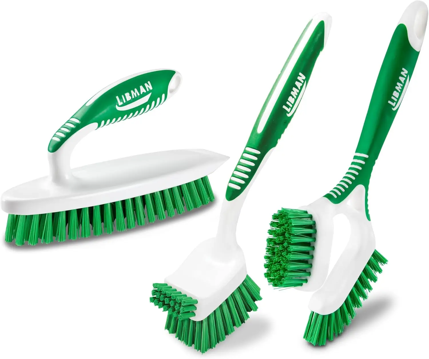 

Heavy Duty Scrub Brush Kit for Household Cleaning with Easy Grip Kitchen and Tile Brush