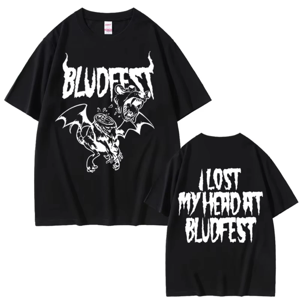 Singer Yungblud Bludfest 2026 Merch T Shirts Men Women Fashion Rock Short Sleeve T-shirts Men's Casual Cotton Oversized T-shirts