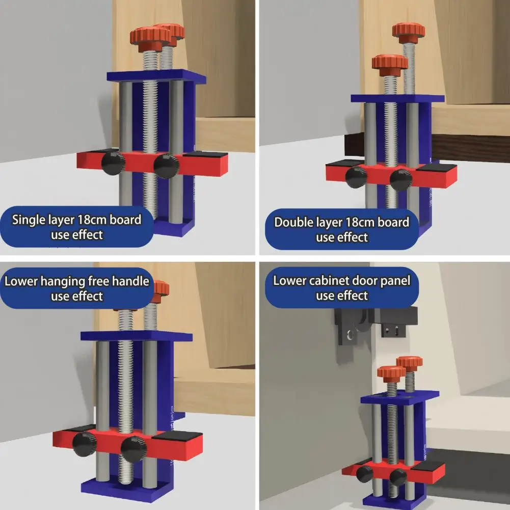 

Adjustable Length Cabinet Installation Tool Efficient Cabinet Door Installation Positioner Tool with for Stable for Easy