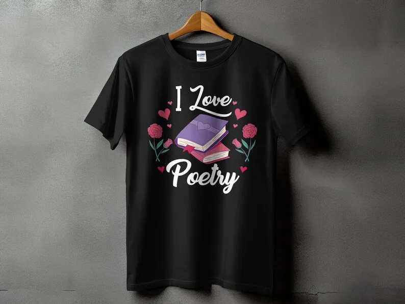 Cute Book Lover T-Shirt, Floral Heart Design Tee, Romantic Novel Reading, Unique Graphic Shirt Gift, Cozy Casual Wear Top