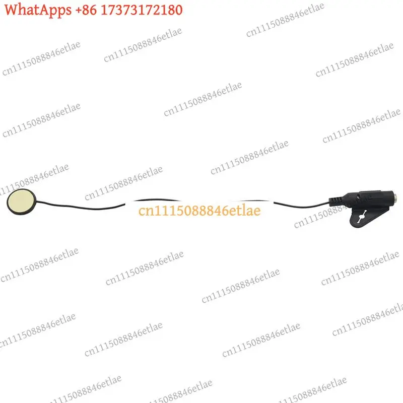 k3 6Pcs Piezo Pickup for Guitar Violin Ukulele Lead-Free Ceramic EN71-3 Certified 1MΩ Impedance 20Hz-20kHz Not Studio Mic Black