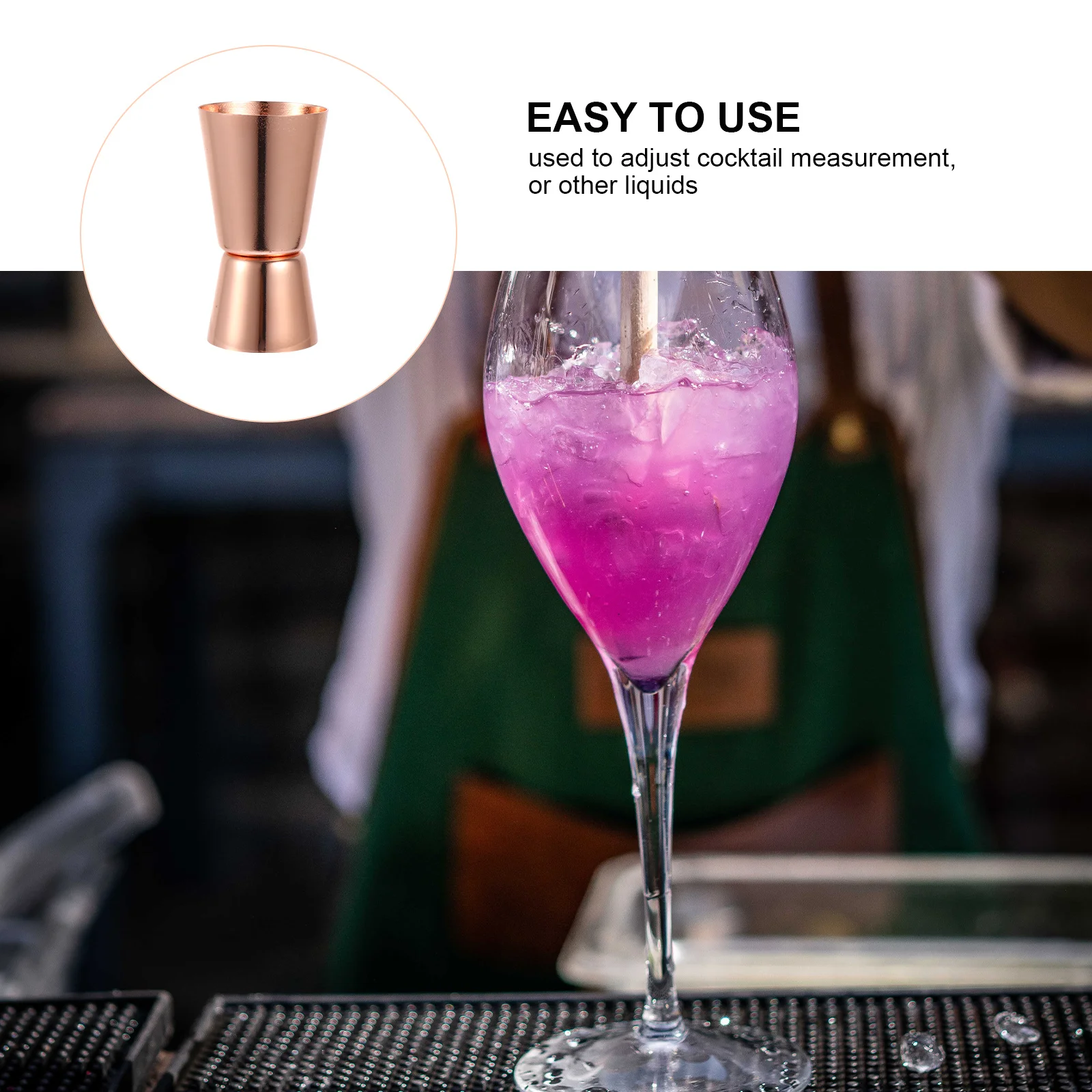 

2pcs Stainless Steel Measuring Jigger Cup Dual-Side Ounce Bar Tool For Home Hotel Party Restaurant Use Bartender Scale