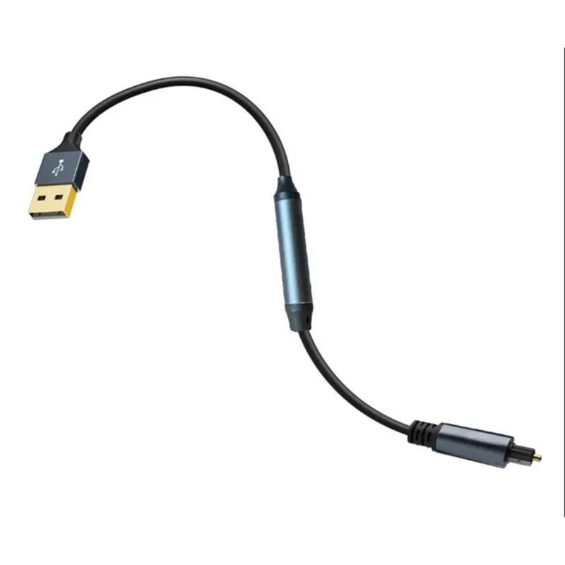 ABGI USB A 2.0 to Toslink Digital Optical Audio Cable SPDIF Adapter for Windows for Mac PS5