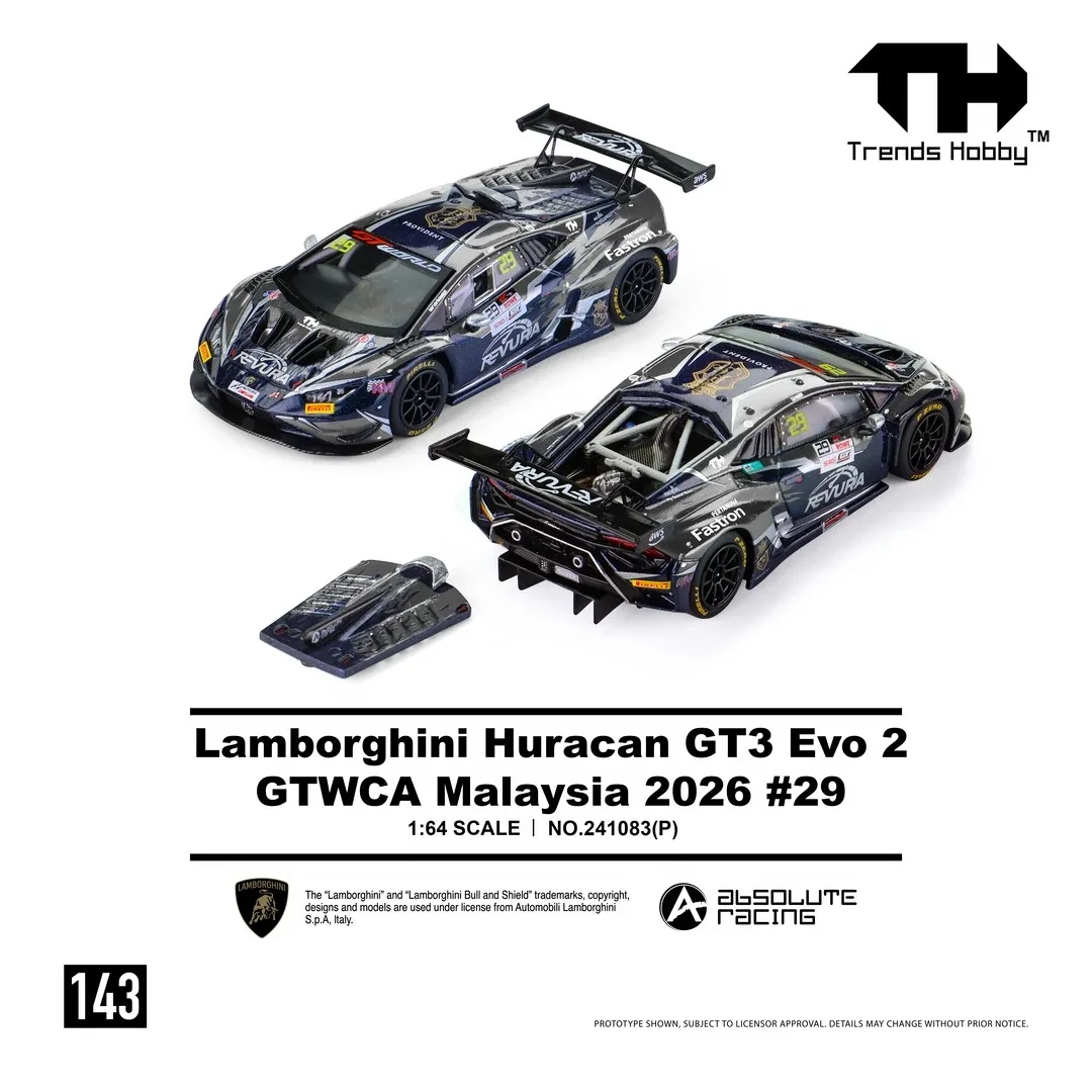Trends Hobby TH 1:64 Lamborghini Urus Performante Jean Michel Basquiat Porsche 911 GT3 R Bathurst Car Alloy Diecast Model Toys