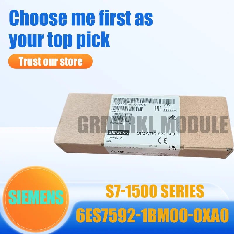 

Brand New Original SIEMENS 6ES7592-1BM00-0XA0 6ES7 592-1BM00-0XA0 S7-1500 Push-in Front Connector