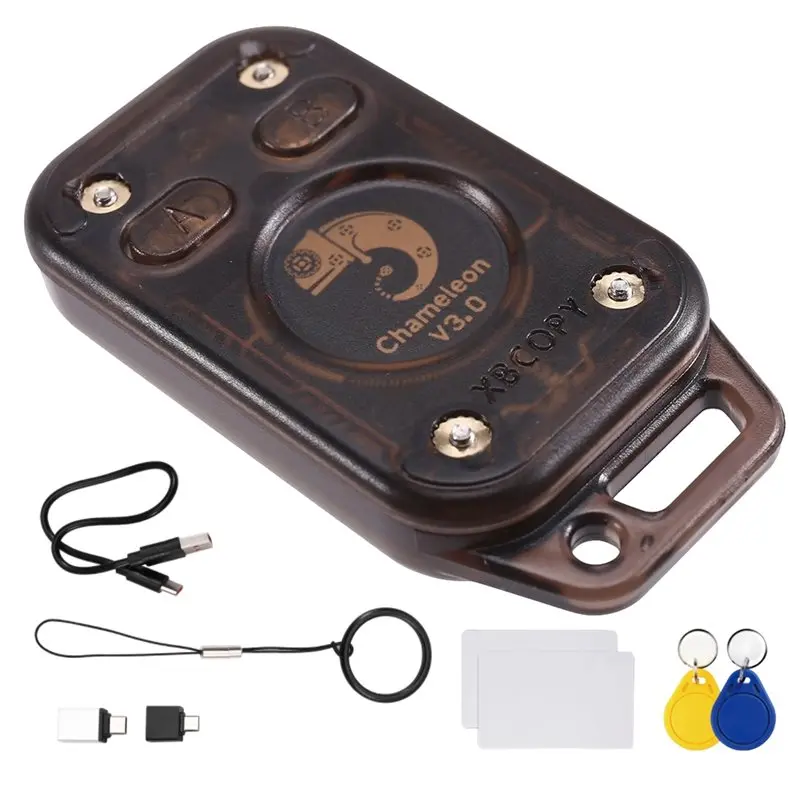 [NEW A09R!】 Chameleon V3.0 RFID Smart Chip Reader+2XUID Keychain/CUID Card