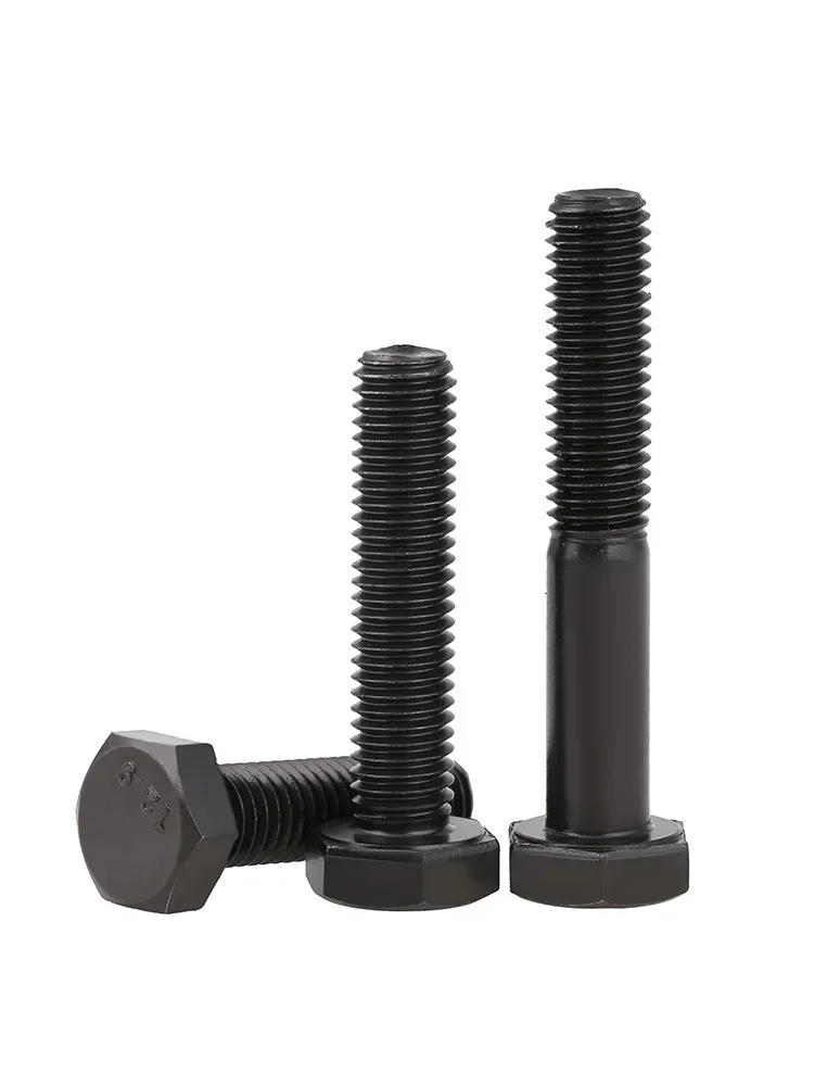 Black External Hexagon Outside Hex Head Cap Screws Bolt High Tensile Grade 12.9 Steel